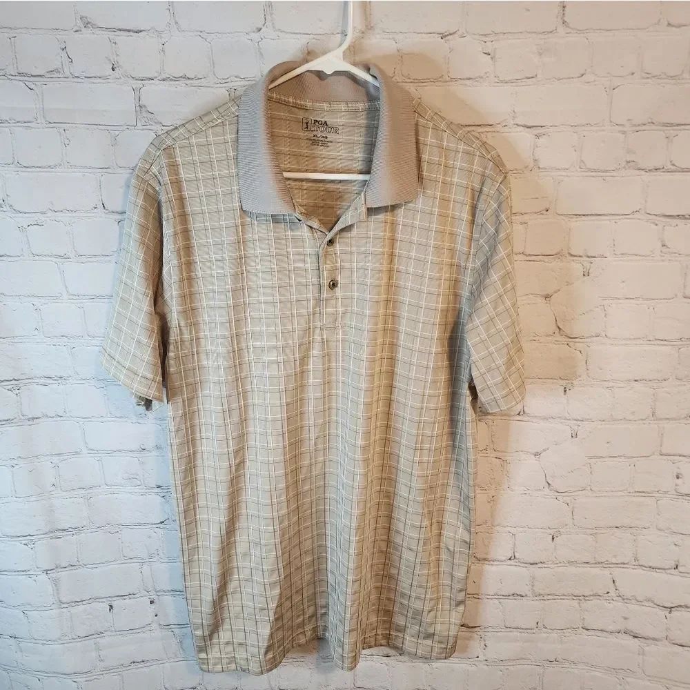 Men's PGA Tour golf polo shirt, size XL